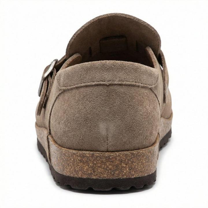 Clogs - Damen Retro Wildleder Slip-On Mule Echoarchiv