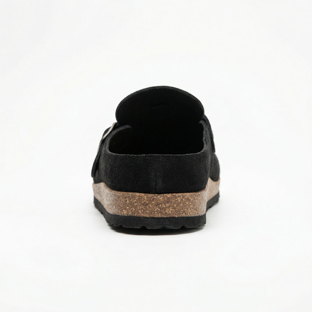 Clogs - Damen Retro Wildleder Slip-On Mule Echoarchiv
