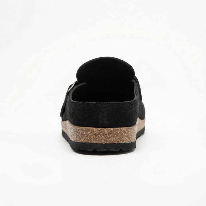 Clogs - Damen Retro Wildleder Slip-On Mule Echoarchiv