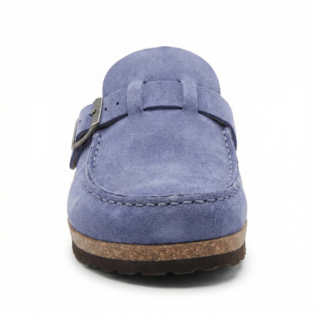 Clogs - Damen Retro Wildleder Slip-On Mule Echoarchiv