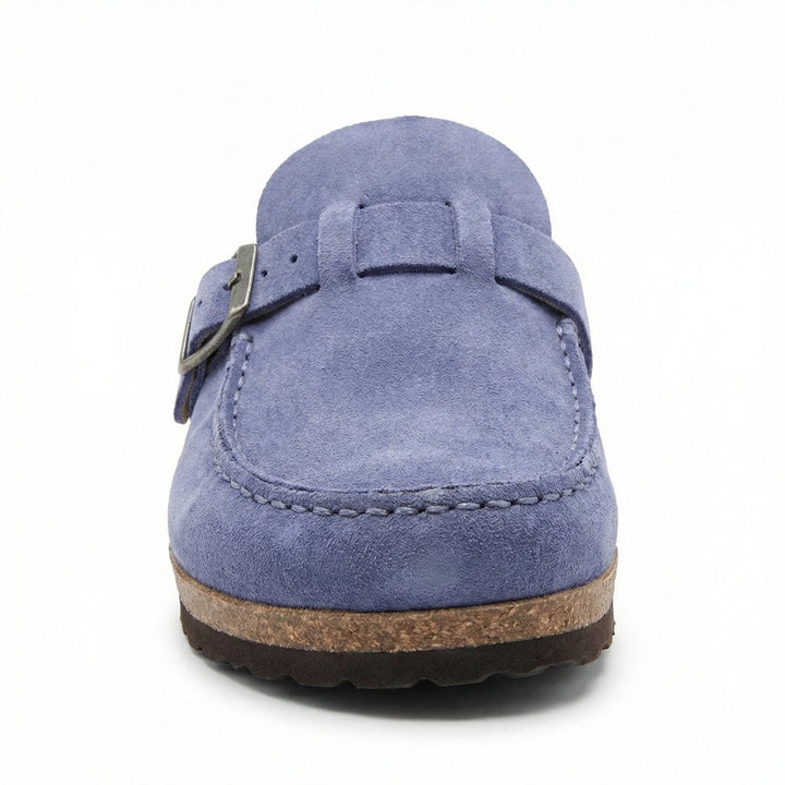 Clogs - Damen Retro Wildleder Slip-On Mule Echoarchiv