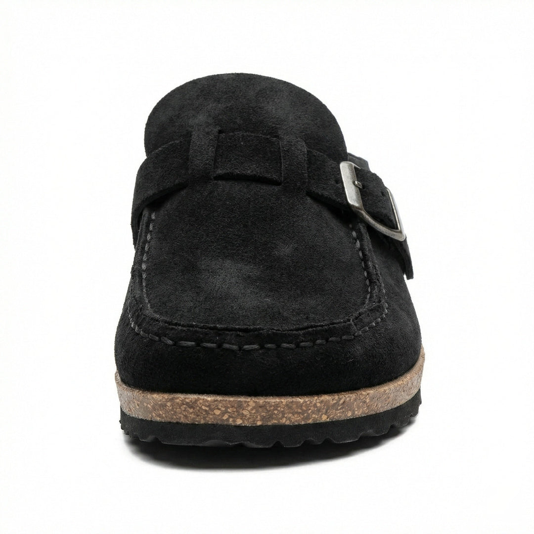 Clogs - Damen Retro Wildleder Slip-On Mule Echoarchiv