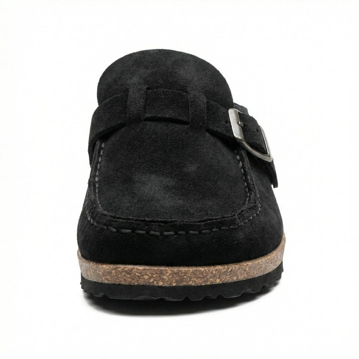 Clogs - Damen Retro Wildleder Slip-On Mule Echoarchiv
