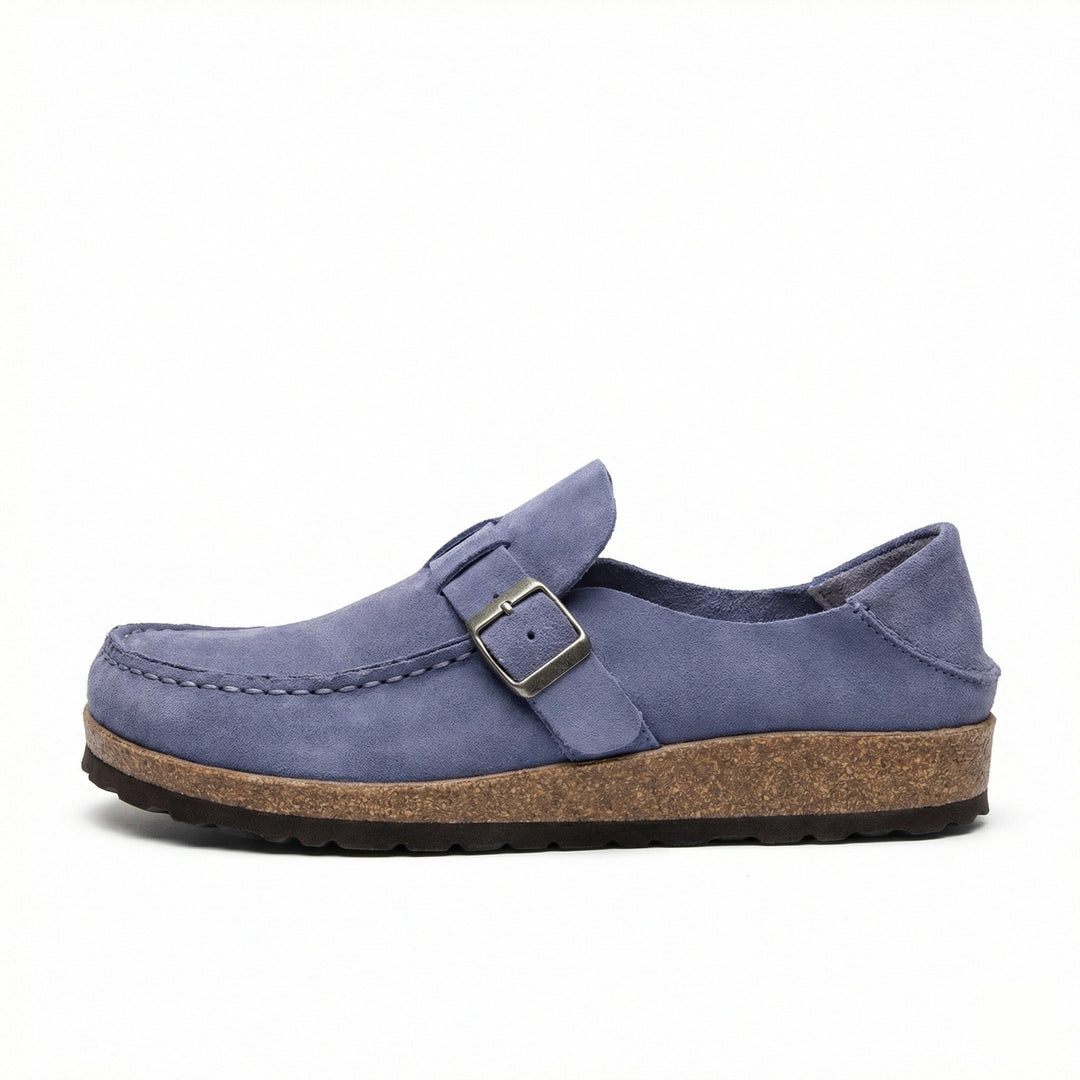 Clogs - Damen Retro Wildleder Slip-On Mule Echoarchiv