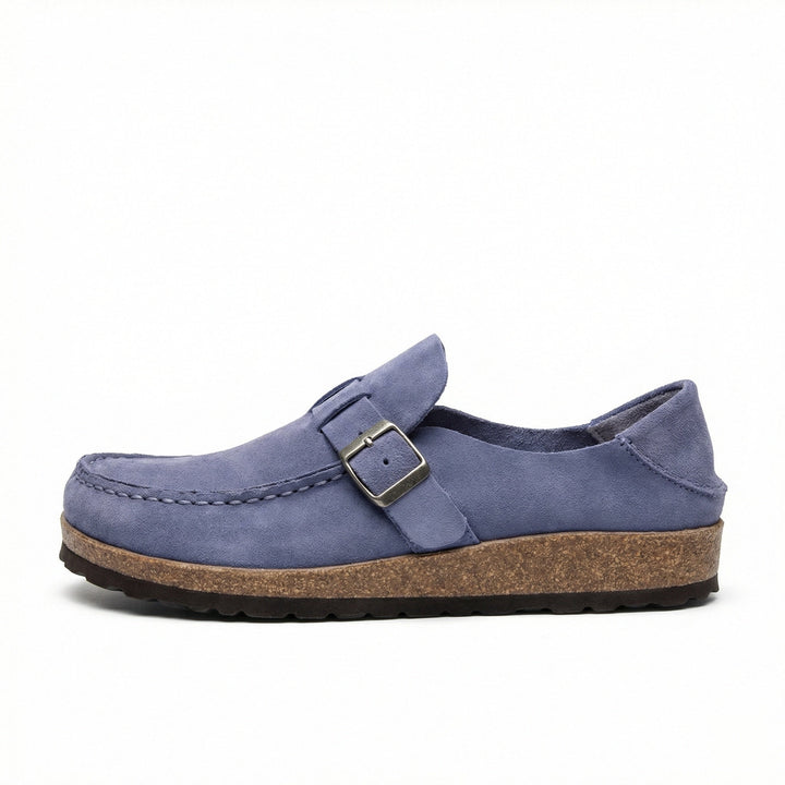 Clogs - Damen Retro Wildleder Slip-On Mule Echoarchiv