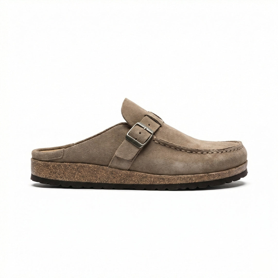 Clogs - Damen Retro Wildleder Slip-On Mule Echoarchiv