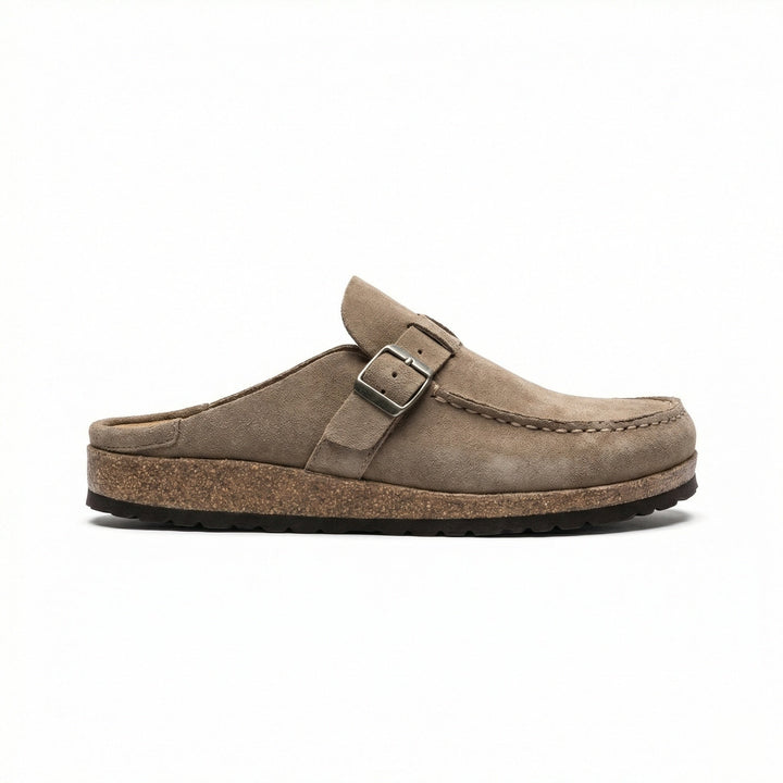 Clogs - Damen Retro Wildleder Slip-On Mule Echoarchiv