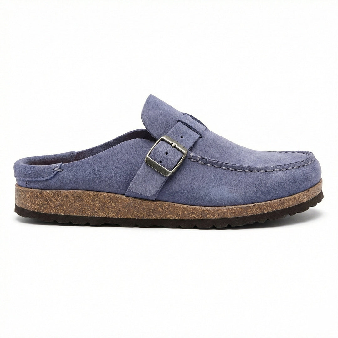 Clogs - Damen Retro Wildleder Slip-On Mule Echoarchiv