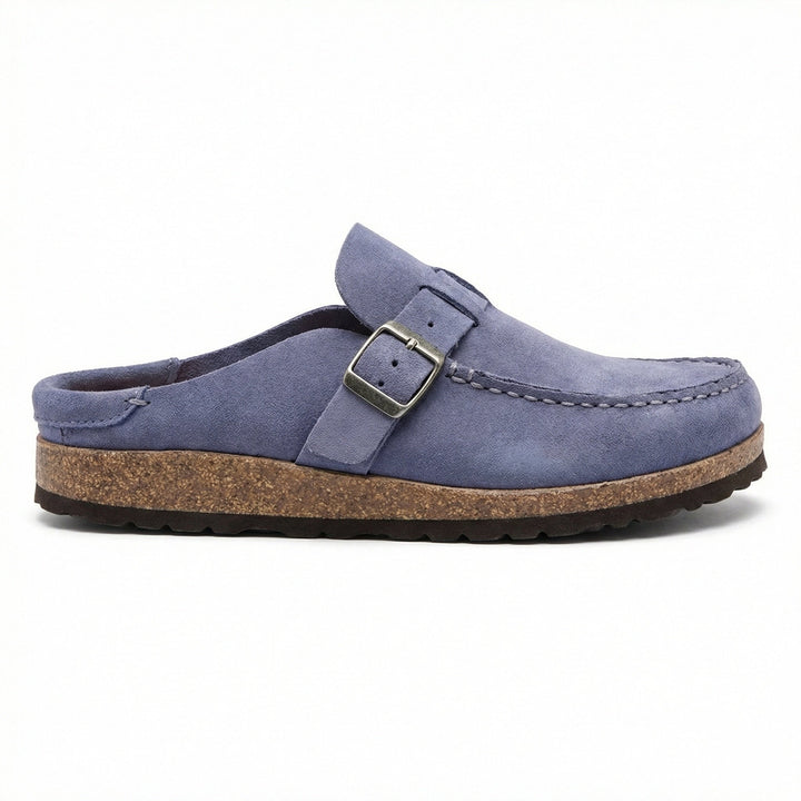 Clogs - Damen Retro Wildleder Slip-On Mule Echoarchiv