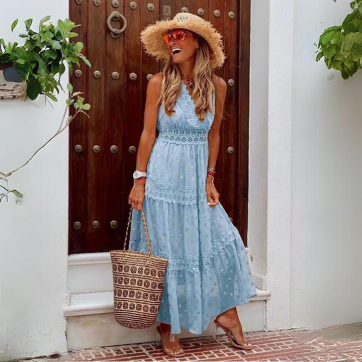 Echoarchiv | Elegantes Kleid Aus Besticktem Chiffon