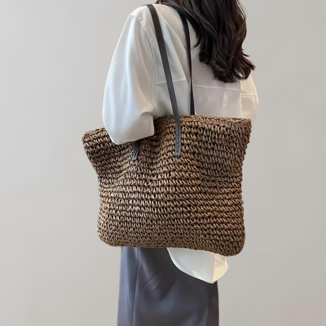 Echoarchiv | Große Gewebte Tragetasche Tasche Im Bohemian-Beachy-Stil