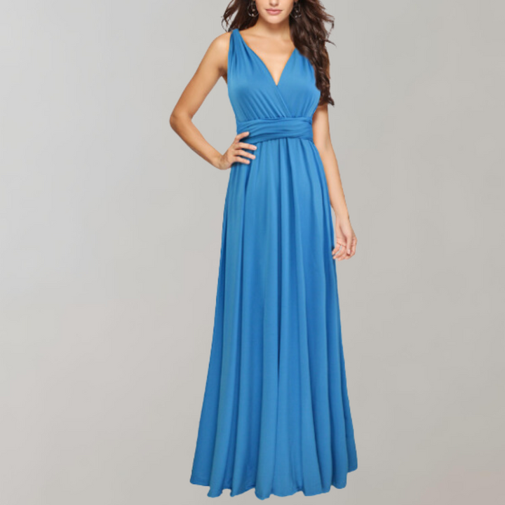 Echoarchiv | Schick Maxikleid Cocktail Kleid Taillengurtel