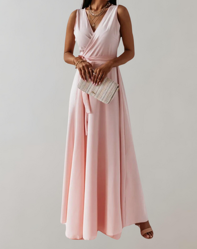 Echoarchiv | Cocktail Kleid mit Taillengurtel Schickes Maxikleid Zeitlos Design