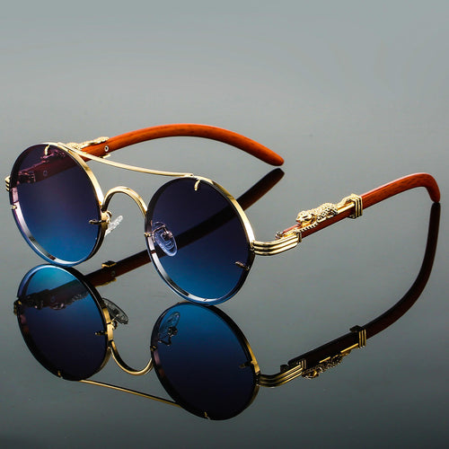 Echoarchiv | Ovale Retro Sonnenbrille Aus Metall