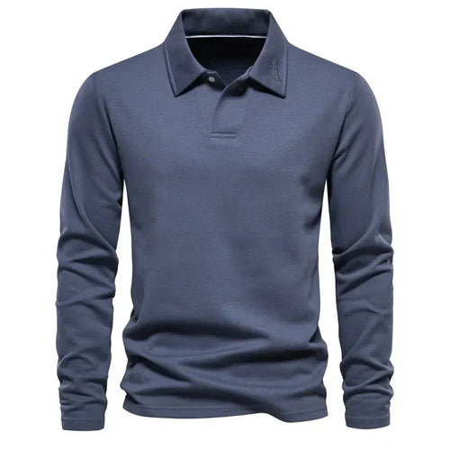 Classic Langarm-Poloshirt Für Männer