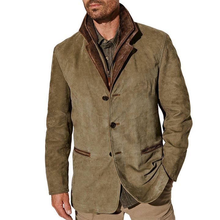 Echoarchiv | Vintage Vegan-lederjacke für Herren