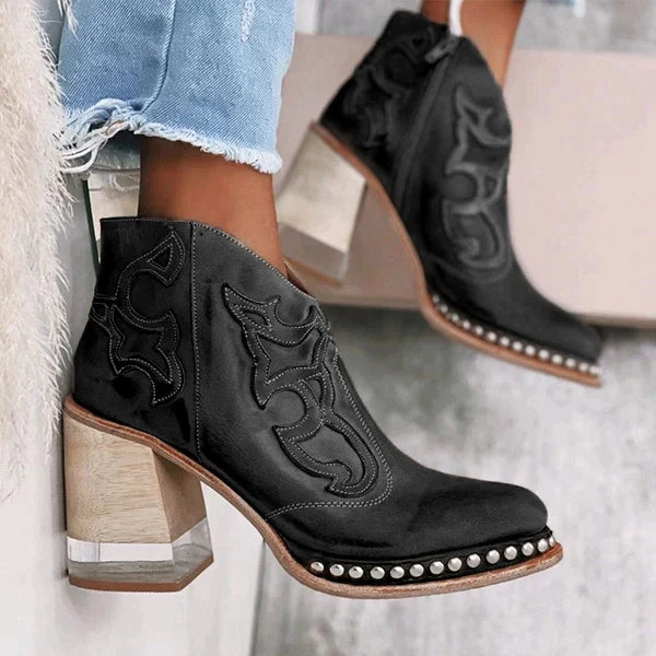 Echoarchiv | palmer Norwich Bestickte Lederstiefel