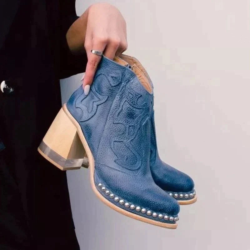 Echoarchiv | palmer Norwich Bestickte Lederstiefel