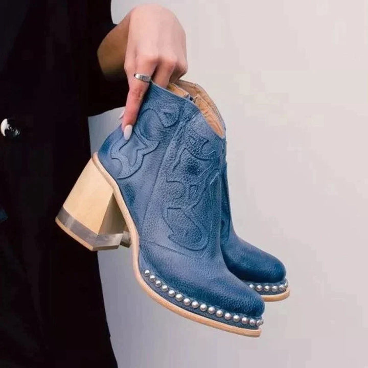 Echoarchiv | palmer Norwich Bestickte Lederstiefel