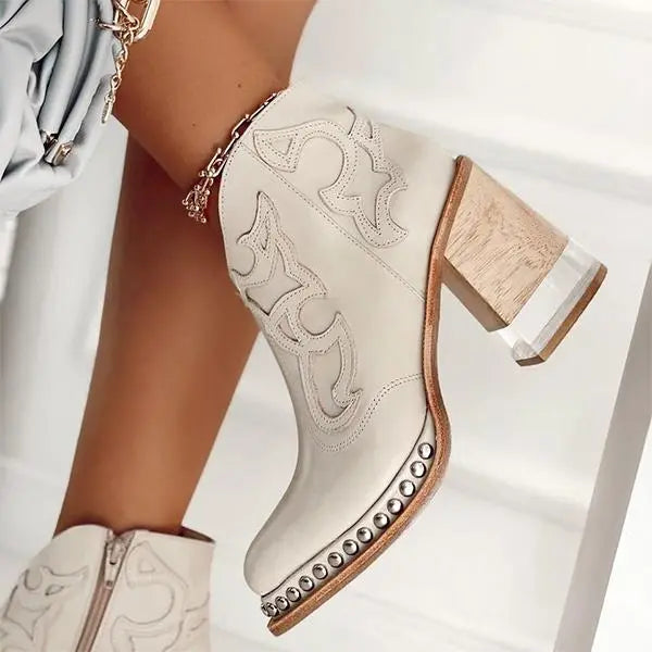 Echoarchiv | palmer Norwich Bestickte Lederstiefel