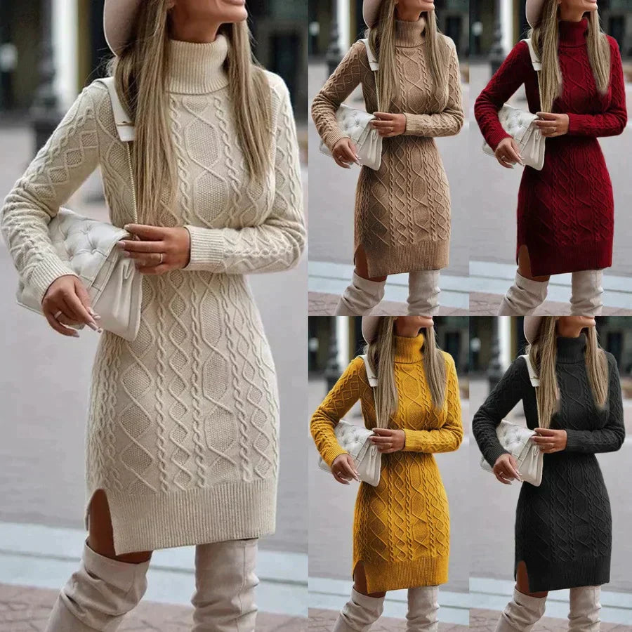 Elegantes Strickkleid Winter – Mavelle