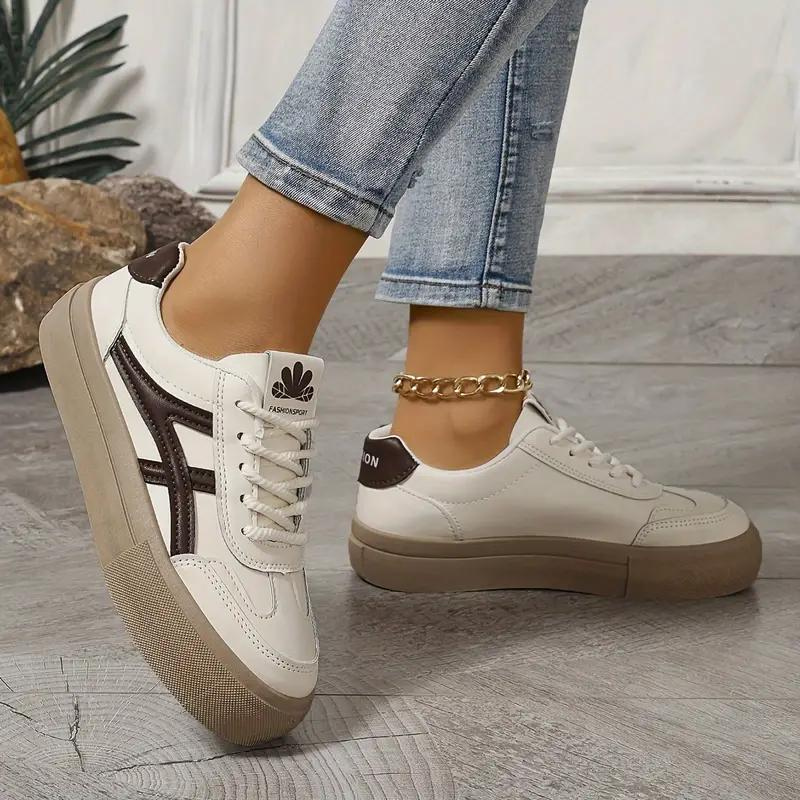 Damen SnEchoarchivkers, Dicke Sohle, Schnürschuhe, Low Top SnEchoarchivkers, Skate Schuhe Echoarchiv