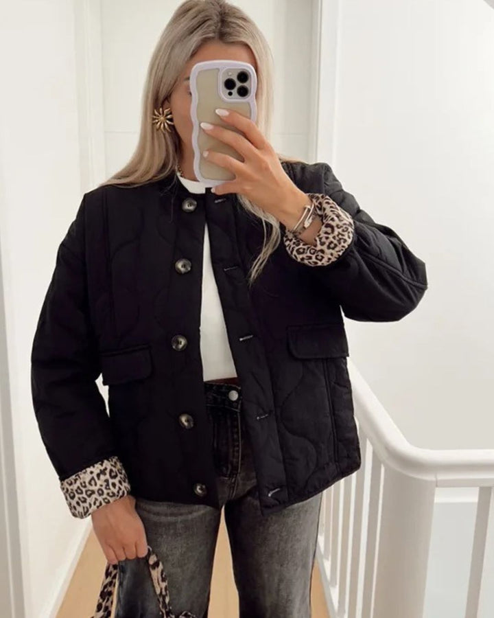 Echoarchiv | Trendy Jacke mit Leopardenfutter
