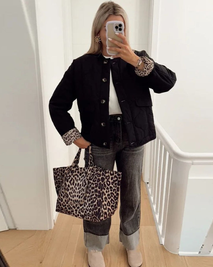 Echoarchiv | Trendy Jacke mit Leopardenfutter