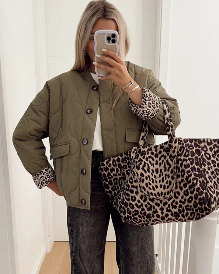 Echoarchiv | Trendy Jacke mit Leopardenfutter
