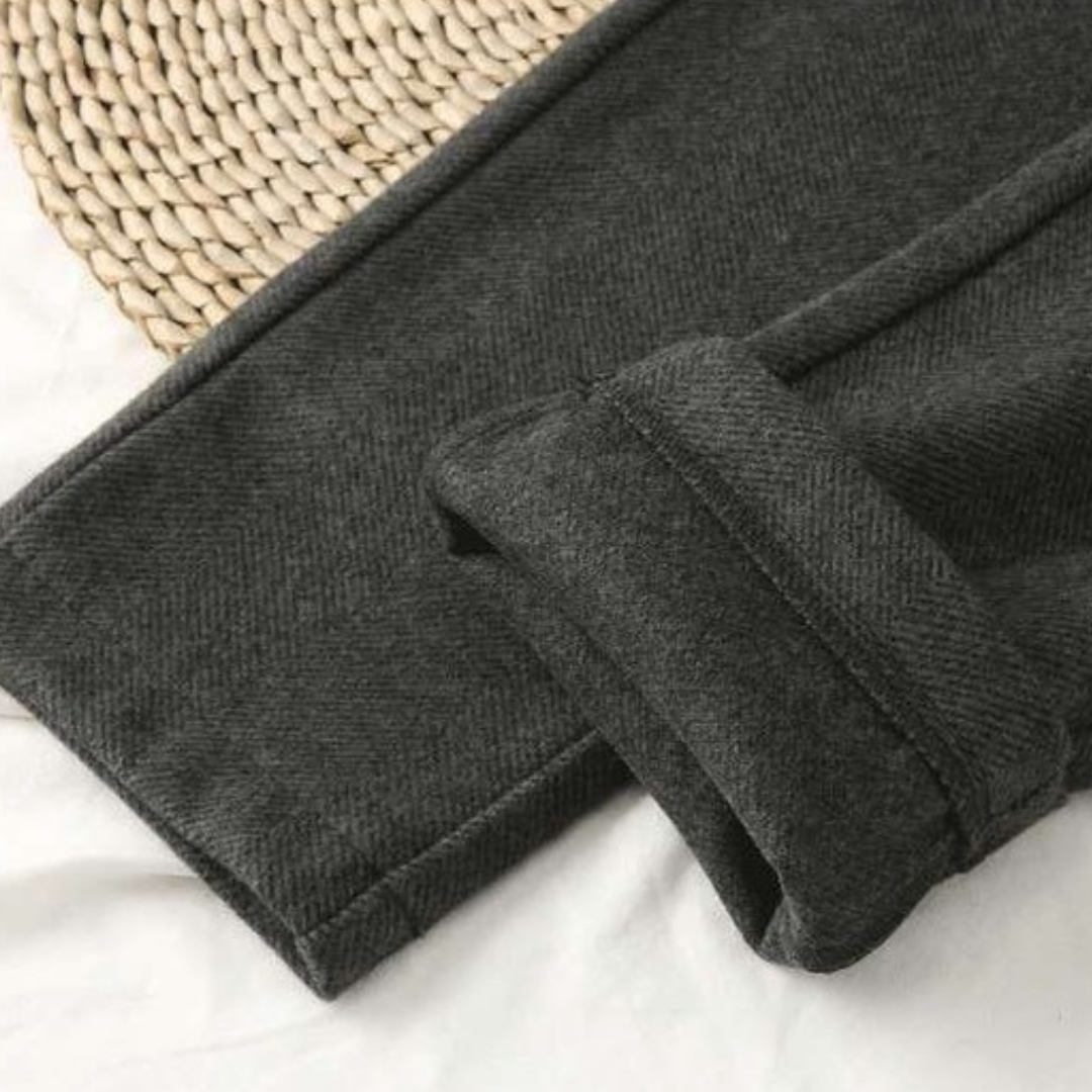 Damenhose mit Fischgrätmuster für vielseitige Kleidung in allen Jahreszeiten – Avélisse