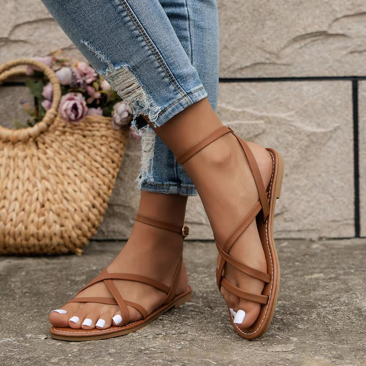 Echoarchiv | Elegante Römische Strand Modische Sandalen Damen Sommer