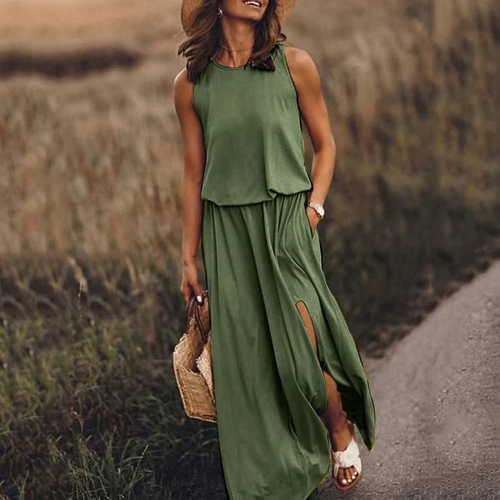 Echoarchiv – entspanntes weißes maxikleid