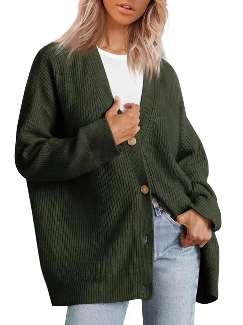 Echoarchiv | Strickjacke aus Kaschmir mit V-Ausschnitt