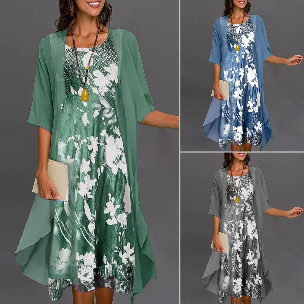 Sommerkleid & Blazer-Set für Damen