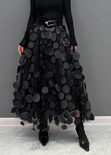 Schicker Damen Rock aus Polka Dot & Tüll-Patchwork | Echoarchiv