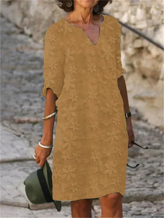 Echoarchiv | Elegantes Midi-Blumenkleid