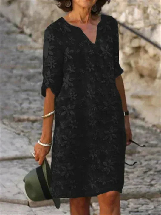 Echoarchiv | Elegantes Midi-Blumenkleid