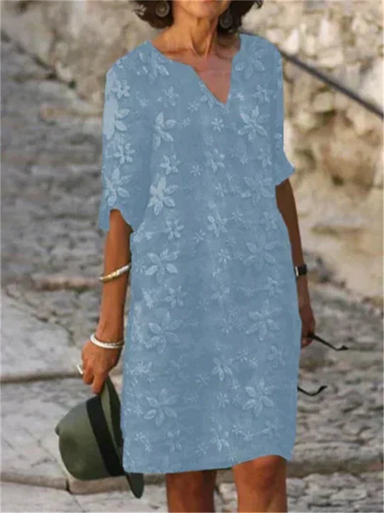 Echoarchiv | Elegantes Midi-Blumenkleid