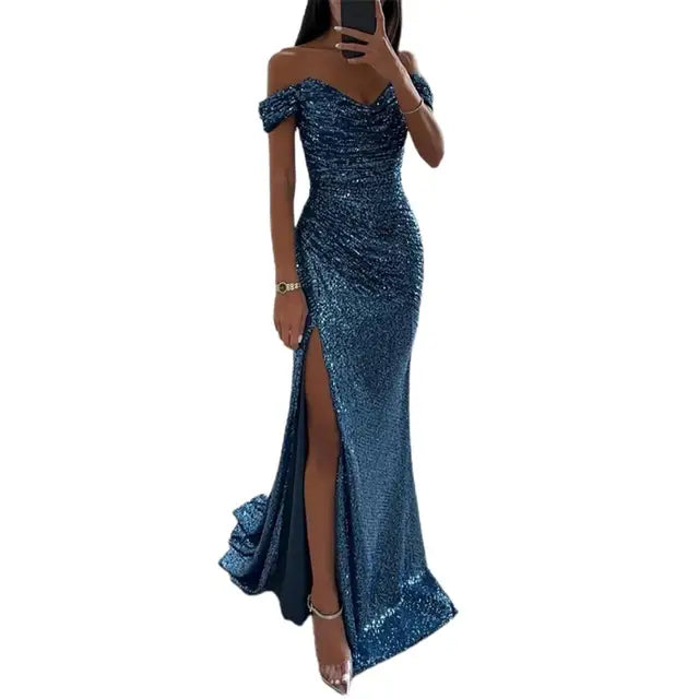 Echoarchiv | Kleid Elegant Off-Shoulder Abendkleid
