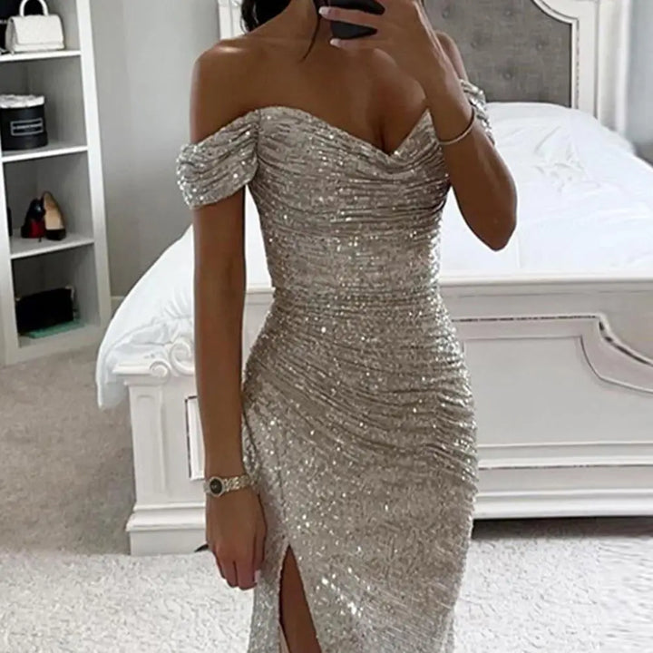 Echoarchiv | Kleid Elegant Off-Shoulder Abendkleid
