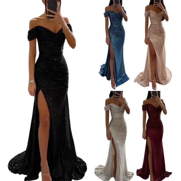 Echoarchiv | Kleid Elegant Off-Shoulder Abendkleid