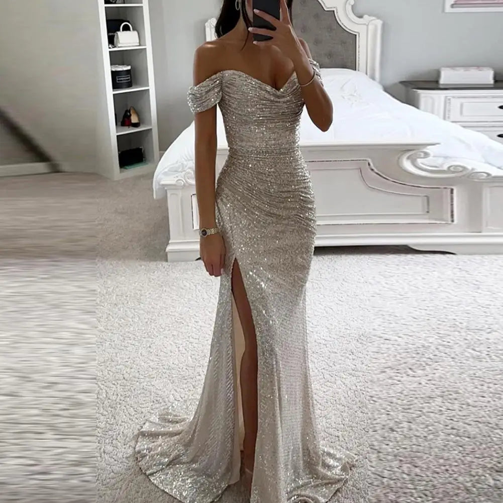 Echoarchiv | Kleid Elegant Off-Shoulder Abendkleid