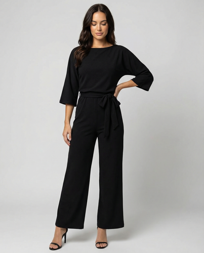 Echoarchiv | Stylischer Jumpsuit mit Gürtel