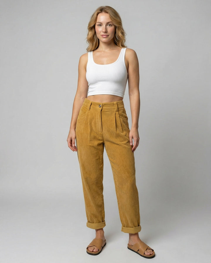 Lässige Komfort Cordhose Damen | Echoarchiv