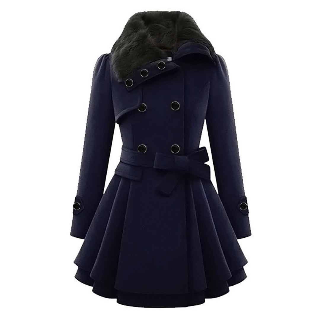 Echoarchiv | Wollmix-Trenchcoat - eleganter langer Wintermantel