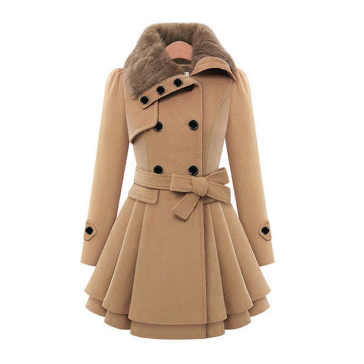 Echoarchiv | Wollmix-Trenchcoat - eleganter langer Wintermantel