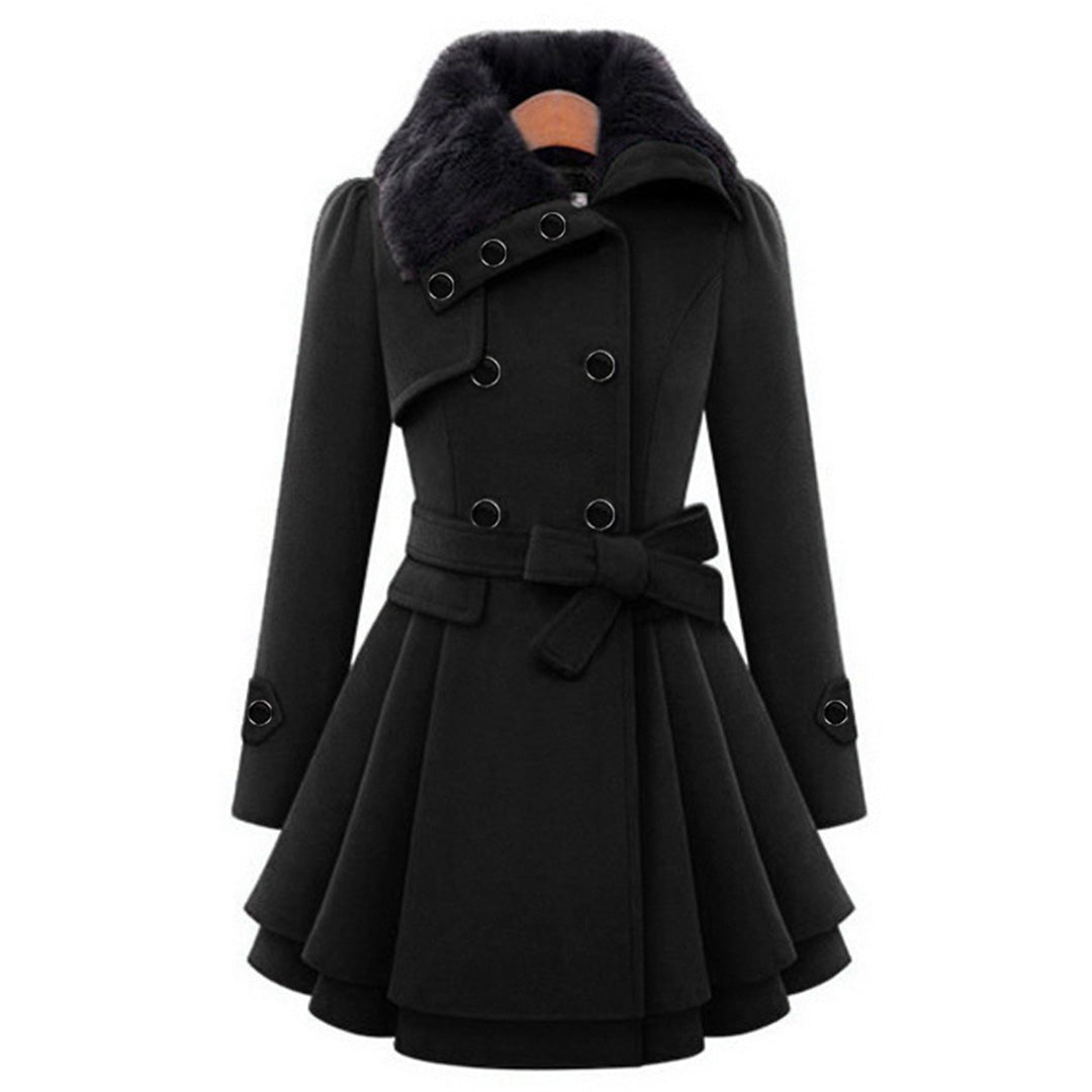 Echoarchiv | Wollmix-Trenchcoat - eleganter langer Wintermantel