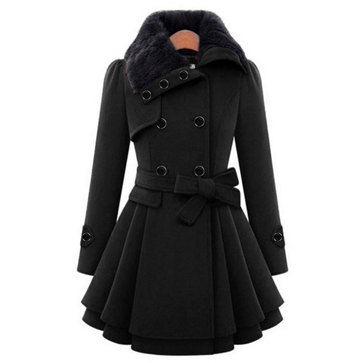 Echoarchiv | Wollmix-Trenchcoat - eleganter langer Wintermantel