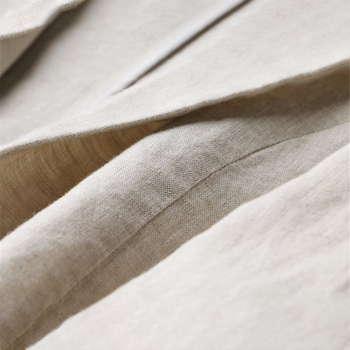 Echoarchiv | Daly Chic Minimalist Leinen Blazer