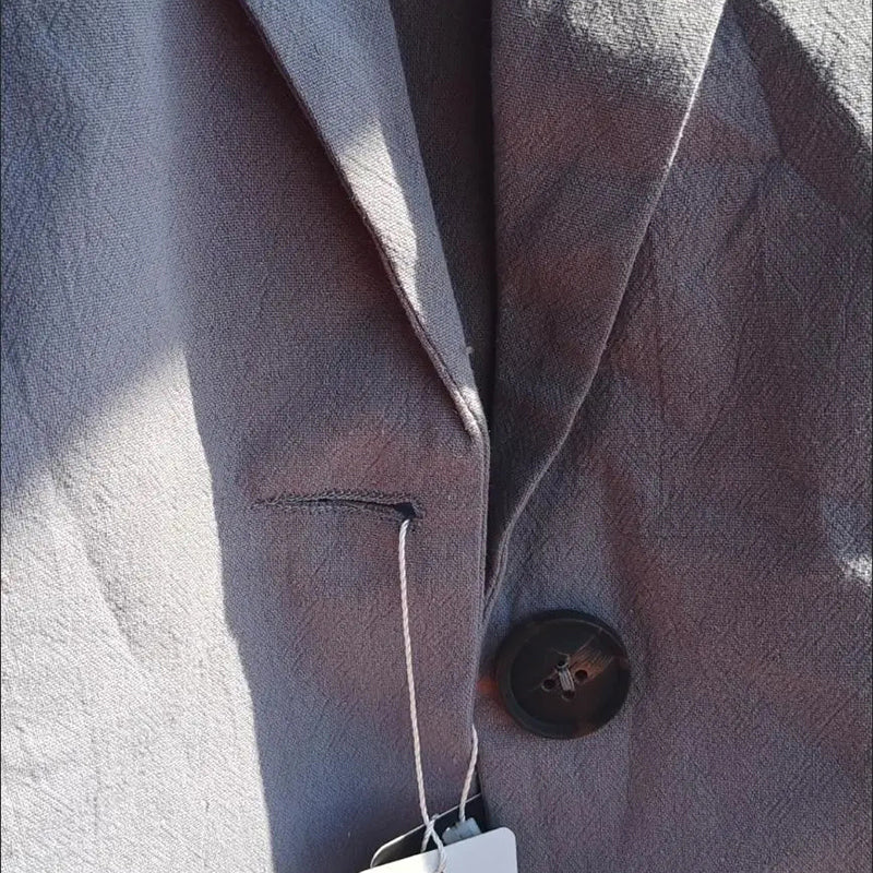 Echoarchiv | Daly Chic Minimalist Leinen Blazer
